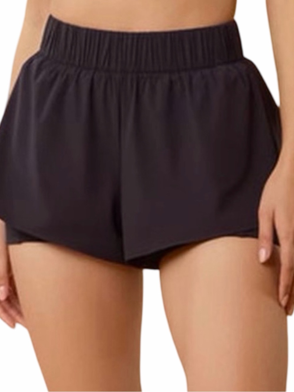 Blogilates Ruffle Short - Size Medium - Black